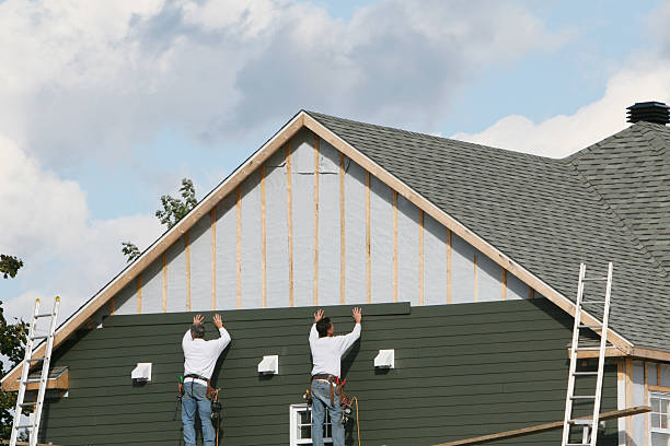 Professional Siding Replacement technician working in Candor, NC